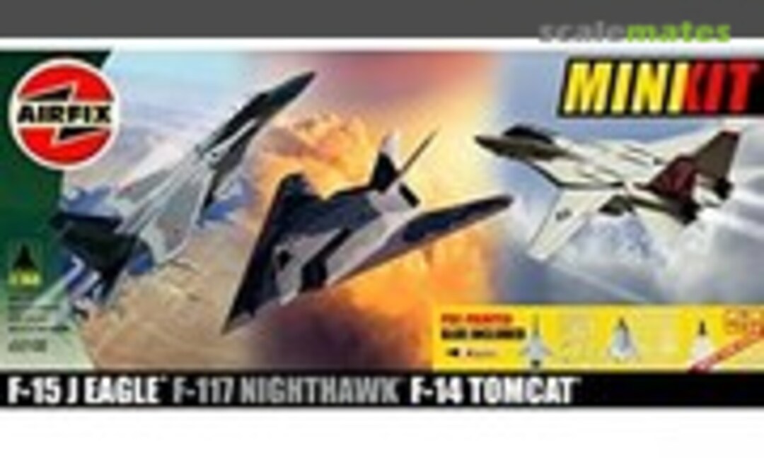 1:144 F-15J Eagle, F-117 Nighthawk, F-14 Tomcat (Airfix A50100)