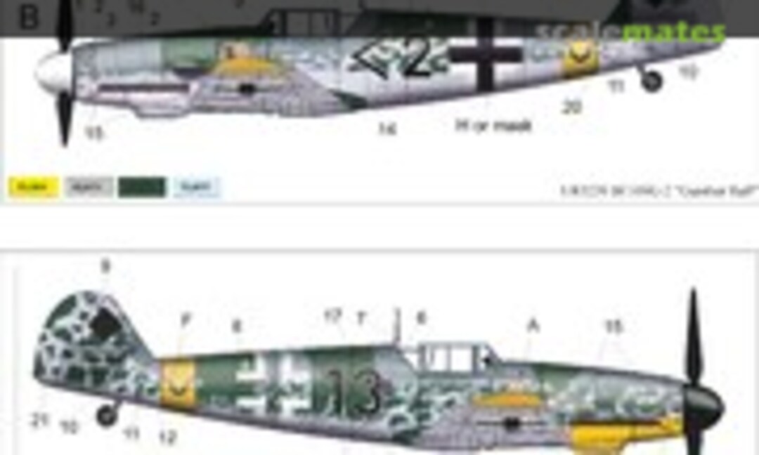 1:48 Bf.109G-2 Gunther Rall 1942-43 USSR (UpRise Decal UR4839) UR4839