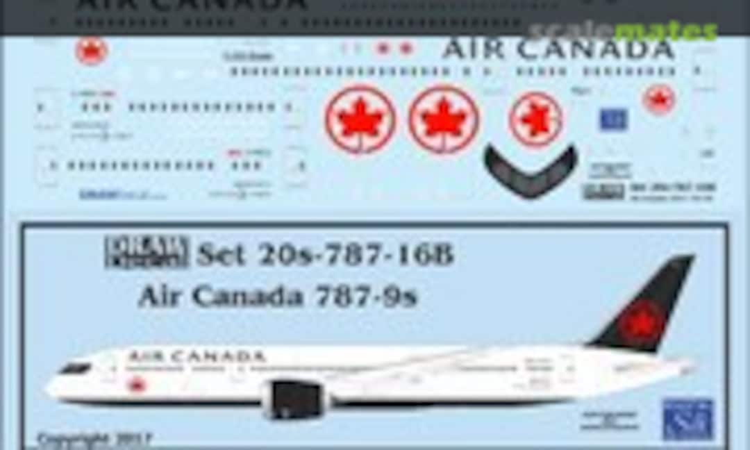 1:200 Air Canada 787-9 Dreamliners (Draw Decal 20-787-16B) 20-787-16B