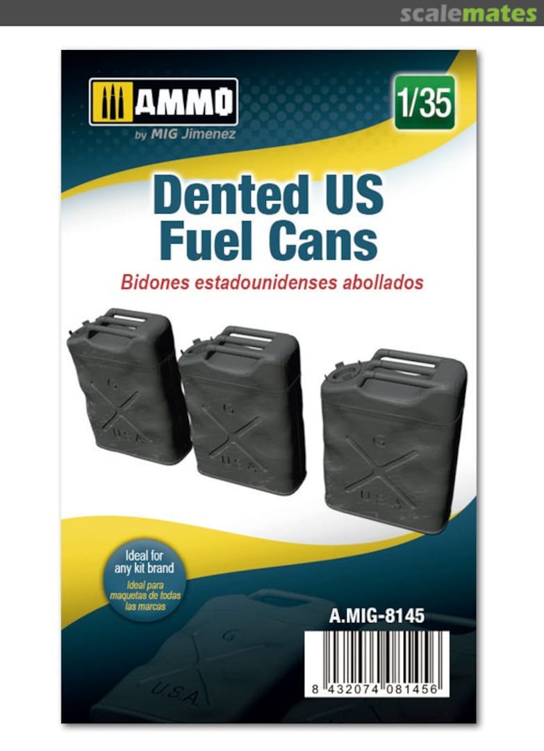 Boxart Dented US Fuel Cans A.MIG-8145 Ammo by Mig Jimenez Boxart Dented US Fuel Cans A.MIG-8145 Ammo by Mig Jimenez