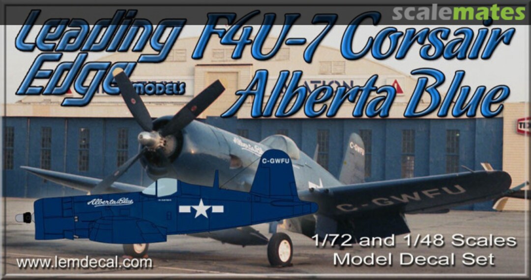 Boxart F4U-7 Corsair Alberta Blue Corsair Leading Edge Boxart F4U-7 Corsair Alberta Blue Corsair Leading Edge
