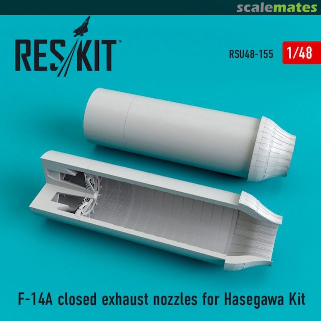 Boxart F-14A - closed exhaust nozzles RSU48-0155 ResKit Boxart F-14A - closed exhaust nozzles RSU48-0155 ResKit