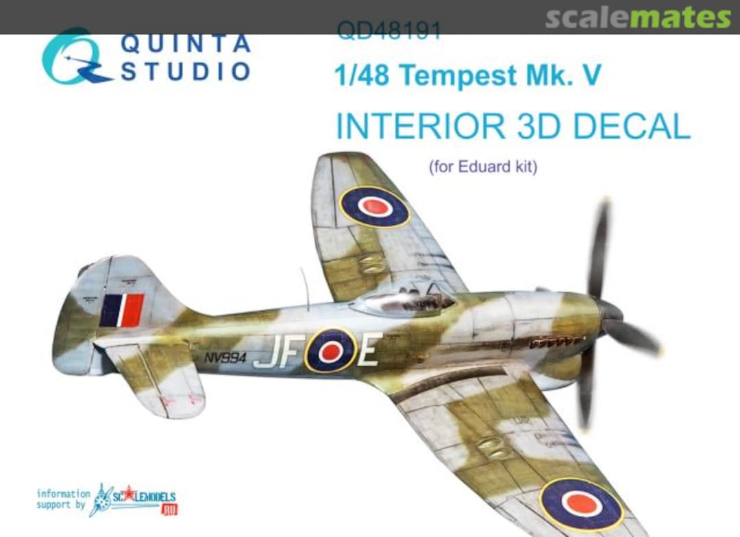 Boxart Tempest Mk.V interior 3D decals QD48191 Quinta Studio Boxart Tempest Mk.V interior 3D decals QD48191 Quinta Studio