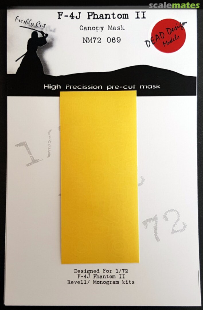 Boxart F-4J Phantom II - Canopy Mask NM72069 DEAD Design Models