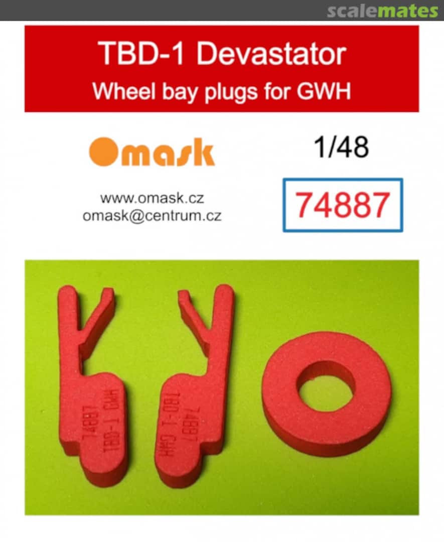 Boxart TBD-1 Devastator wheel bay plugs 74887 Omask Boxart TBD-1 Devastator wheel bay plugs 74887 Omask