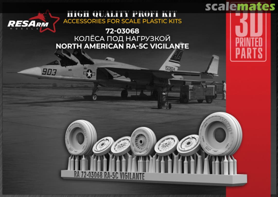Boxart Wheels under load RA-5C Vigilante 72-03068 RESArm Boxart Wheels under load RA-5C Vigilante 72-03068 RESArm