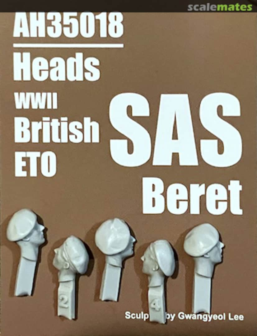 Boxart British heads WWII SAS beret AH35018 ARTO