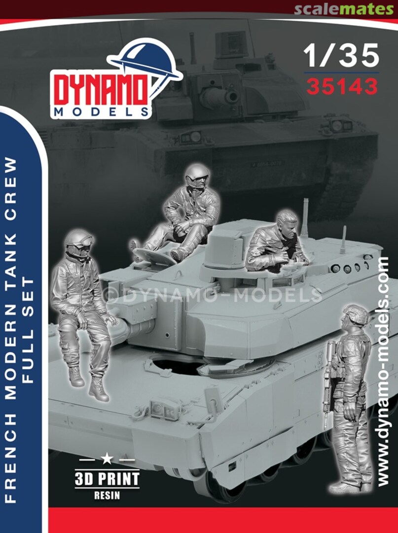 Boxart FRENCH MODERN TANK CREW FULL SET 35143 Dynamo Models Boxart FRENCH MODERN TANK CREW FULL SET 35143 Dynamo Models