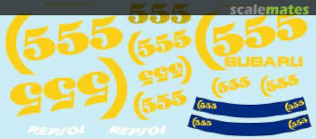 Boxart 555 Decal for Hasegawa 1/24 Subaru Impreza MSMD013 MSM Creation Boxart 555 Decal for Hasegawa 1/24 Subaru Impreza MSMD013 MSM Creation