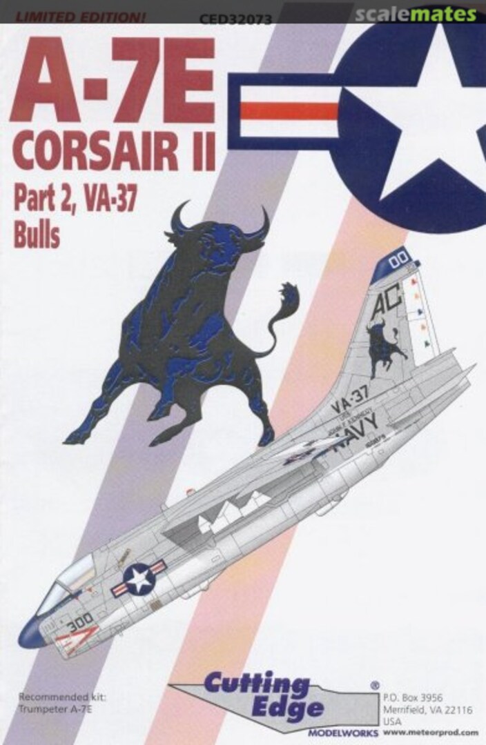 Boxart A-7E, VA-37 Bulls decals CED32073 Cutting Edge Modelworks