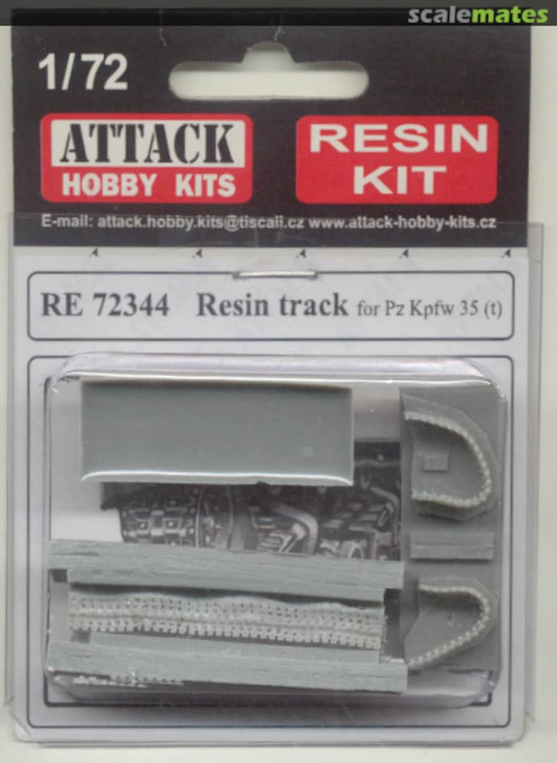 Boxart Resin Track for Pz Kpfw 35 (t) 72344 Attack Hobby Kits Boxart Resin Track for Pz Kpfw 35 (t) 72344 Attack Hobby Kits