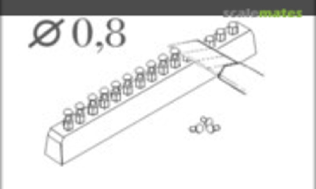 No Button-Head Rivet Calibre 0,8 mm with Drill and Template (CMK 003) 003
