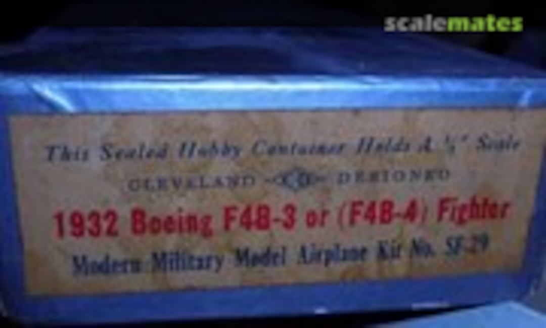 1:16 Boeing F4B-3 (Cleveland Model &amp; Supply SF-29)