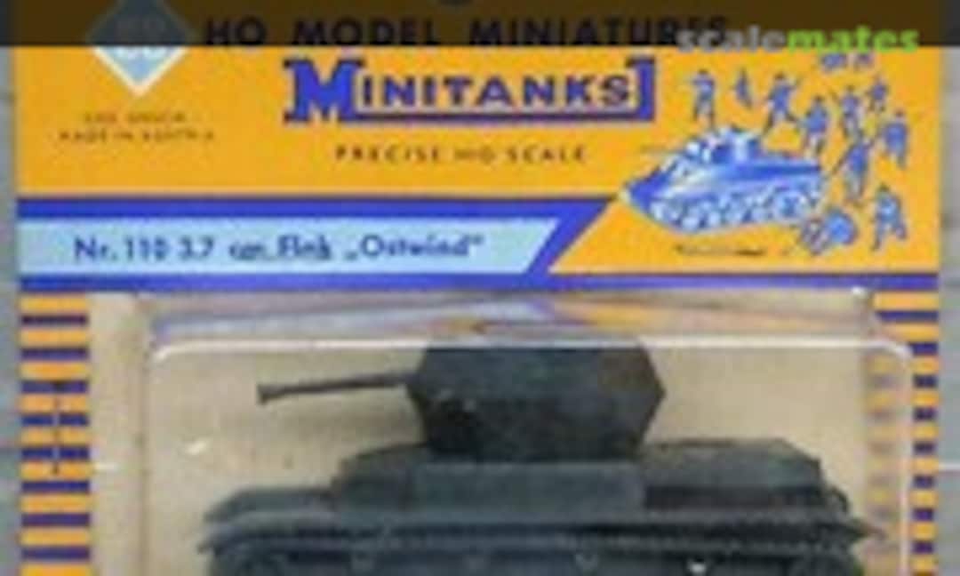 1:87 German 37mm AAA Gun Ostwind (Roco Minitanks Z-110)