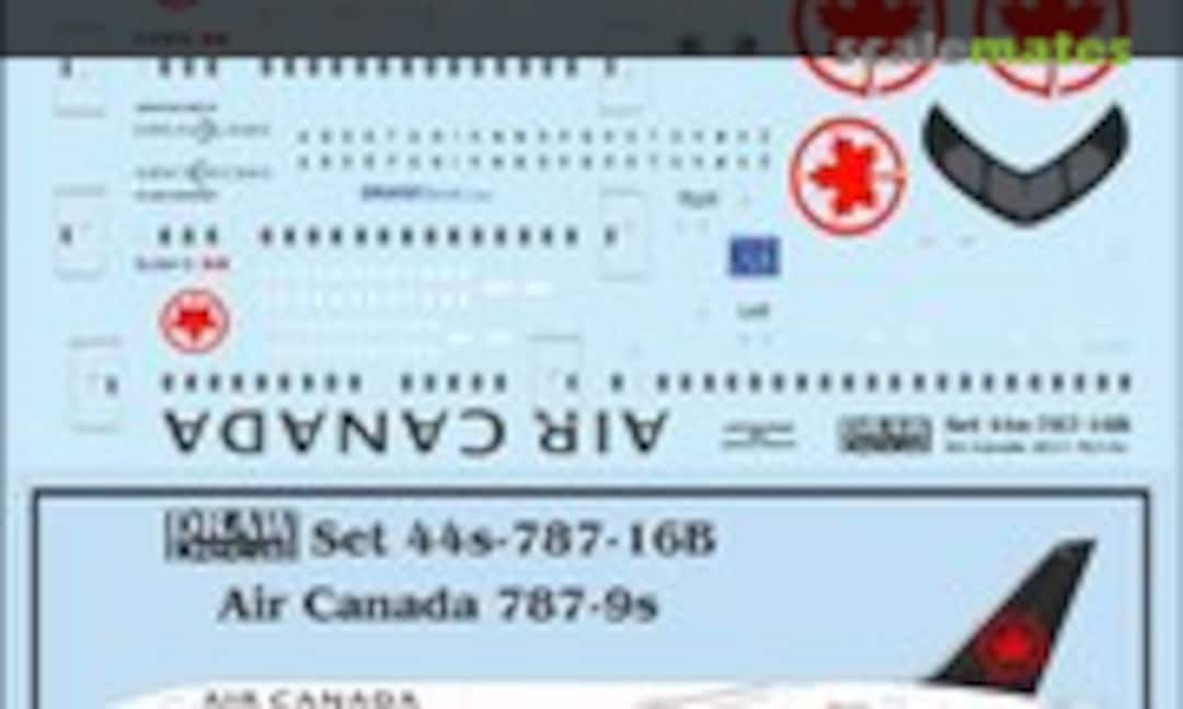 1:144 Air Canada 787-9 Dreamliners (Draw Decal 44-787-16B) 44-787-16B