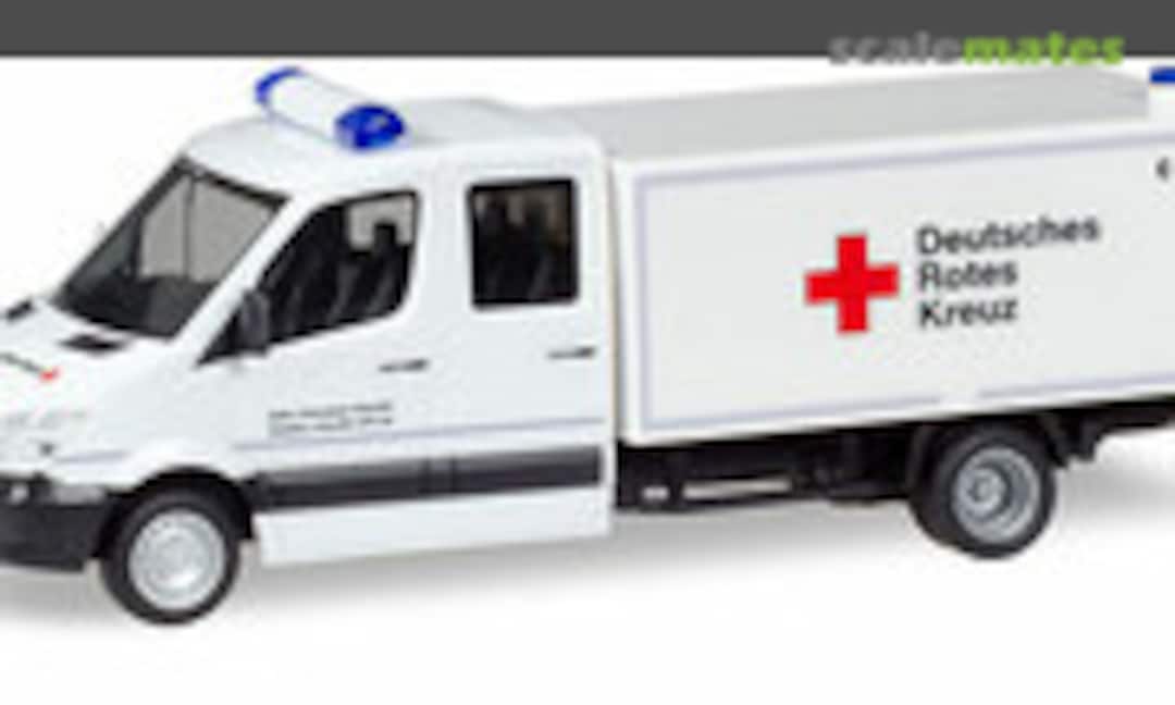 1:87 Mercedes Benz Sprinter Doka mit Koffer DRK Staufen (Herpa 093651)