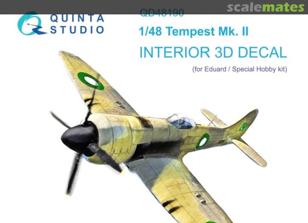 Boxart Tempest Mk. II interior 3D decals QD48190 Quinta Studio Boxart Tempest Mk. II interior 3D decals QD48190 Quinta Studio