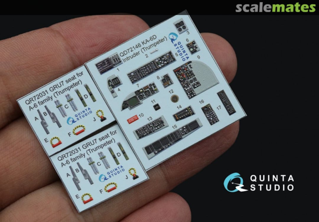 Contents KA-6D Intruder interior 3D decals QD72146 Quinta Studio Contents KA-6D Intruder interior 3D decals QD72146 Quinta Studio