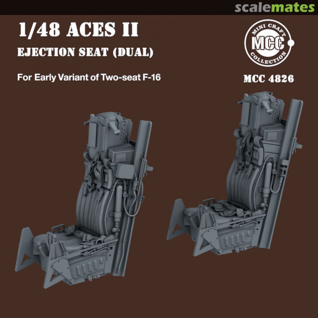 Boxart ACES II Ejection Seats for F-16 Two-seat Variant Early (2pcs) MCC4826 MINI CRAFT collection