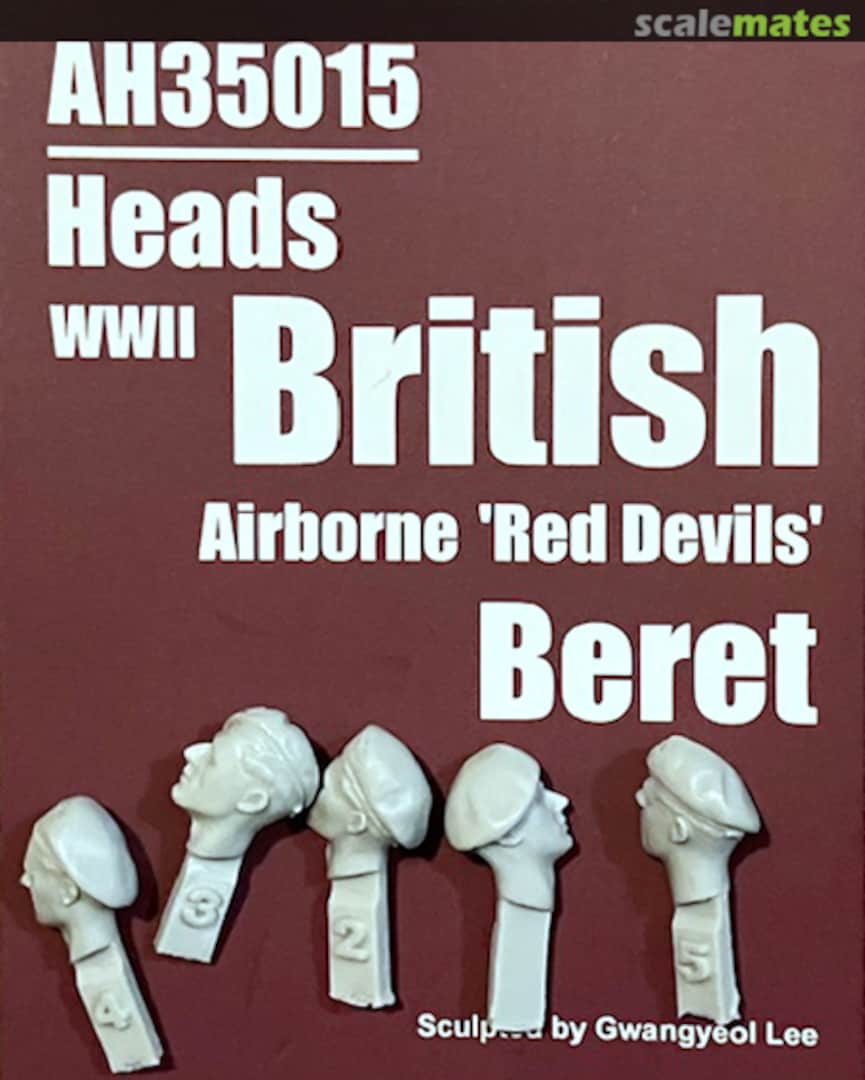 Boxart British heads WWII Airborne « Red Devils » beret AH35015 ARTO Boxart British heads WWII Airborne « Red Devils » beret AH35015 ARTO