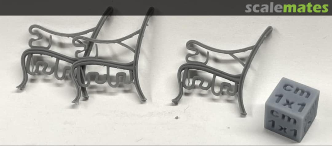 Boxart Triple park bench legs 43120213 EMP3d Boxart Triple park bench legs 43120213 EMP3d