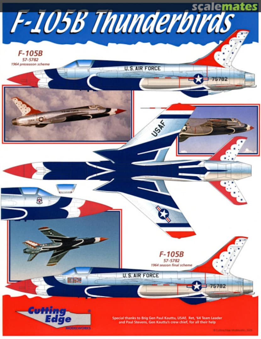 Boxart F-105B Thunderbirds CED32074 Cutting Edge Modelworks Boxart F-105B Thunderbirds CED32074 Cutting Edge Modelworks