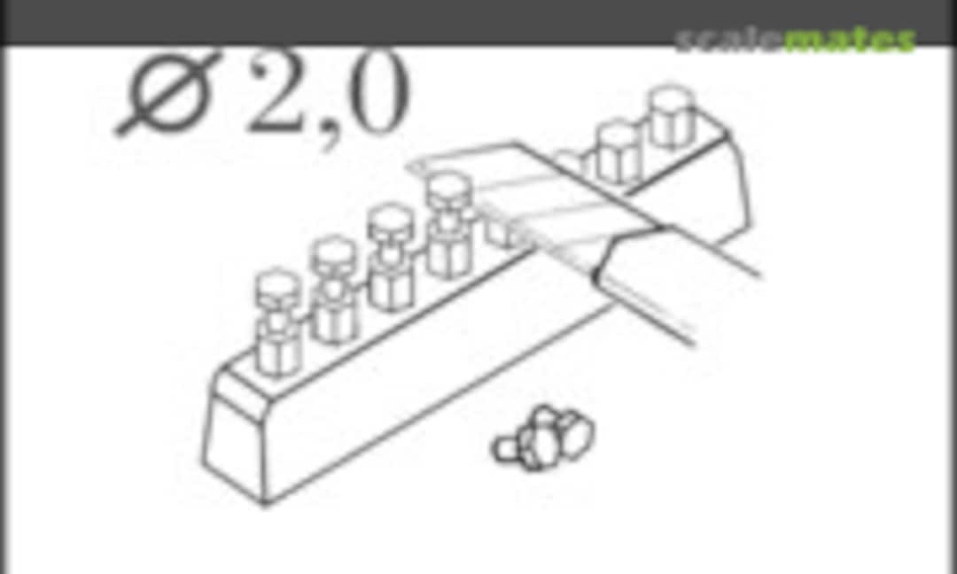 No Hexagonal bolt head 2,0 mm with Drill and Template (CMK 004) 004