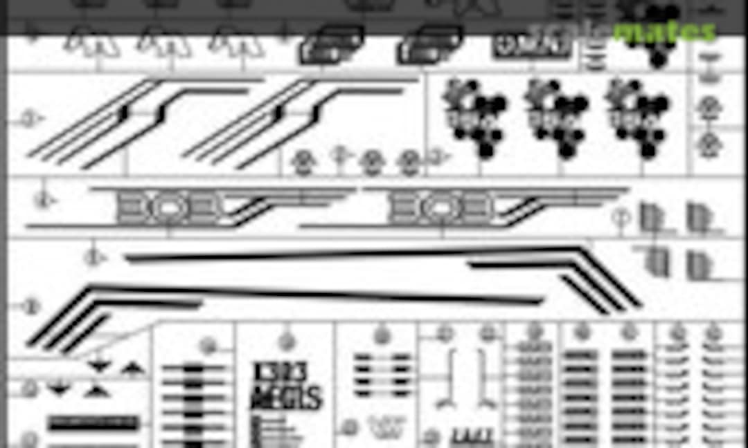 1:100 Metal Stickers for MG GAT-X303 Aegis Gundam (Easy Decal 4117) 4117