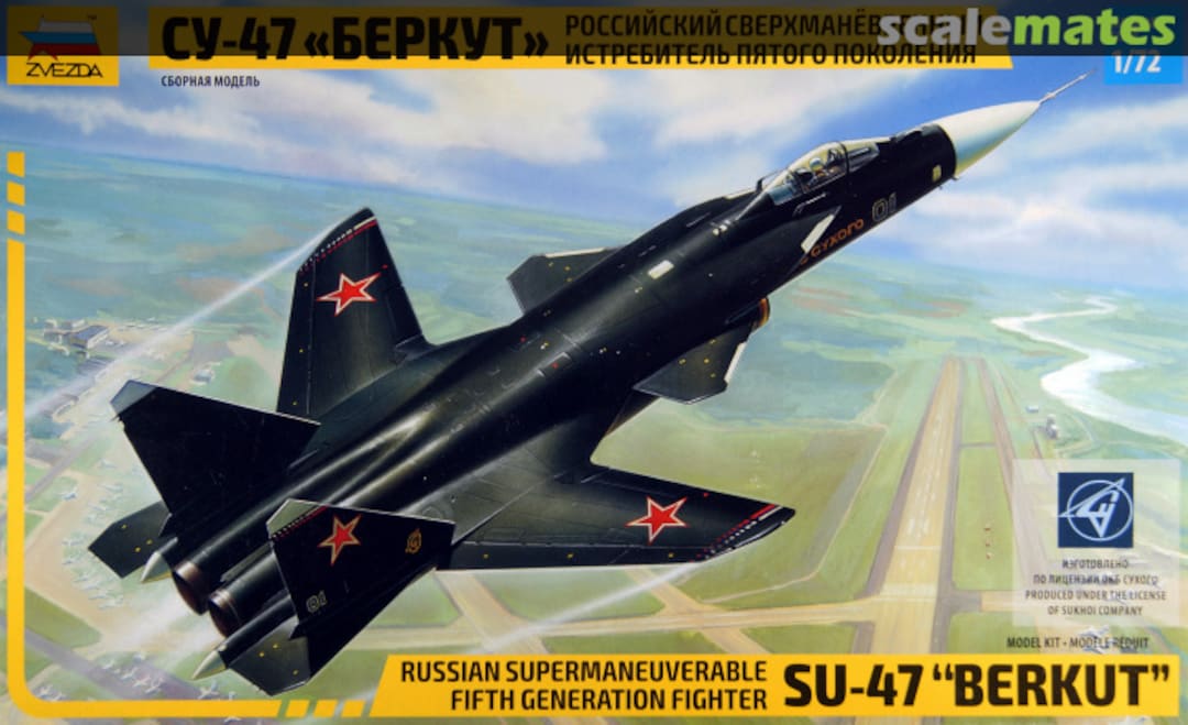 Boxart SU-47 "Berkut" 7215 Zvezda Boxart SU-47 "Berkut" 7215 Zvezda