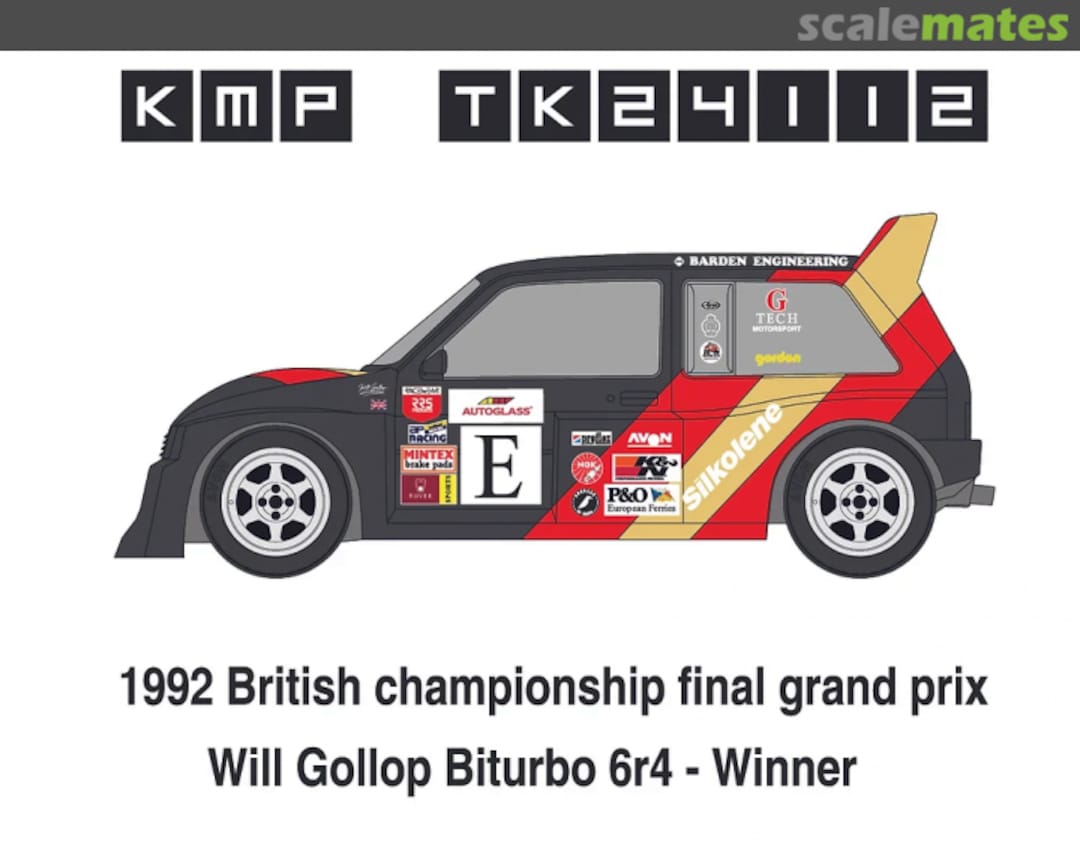Boxart MG Metro 6R4 RX Biturbo sponsored by Silkolene TK24112 KMP Boxart MG Metro 6R4 RX Biturbo sponsored by Silkolene TK24112 KMP