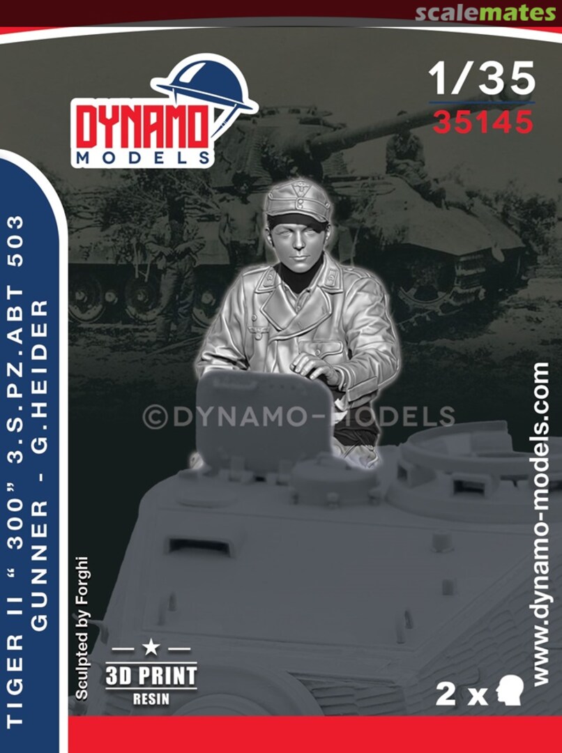 Boxart TIGER II "300" 3.S.PA.ABT 503 GUNNER - G.HEIDER 35145 Dynamo Models Boxart TIGER II "300" 3.S.PA.ABT 503 GUNNER - G.HEIDER 35145 Dynamo Models