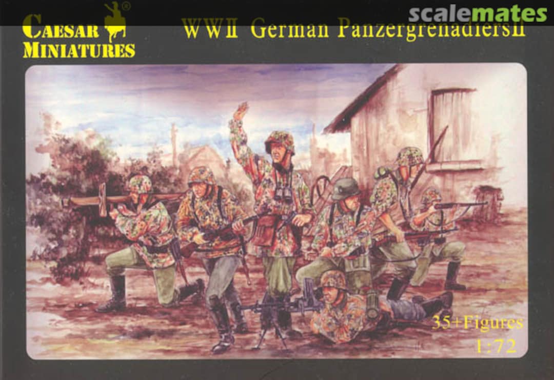 Boxart WWII German Panzergrenadiers Set 2 H053 Caesar Miniatures Boxart WWII German Panzergrenadiers Set 2 H053 Caesar Miniatures