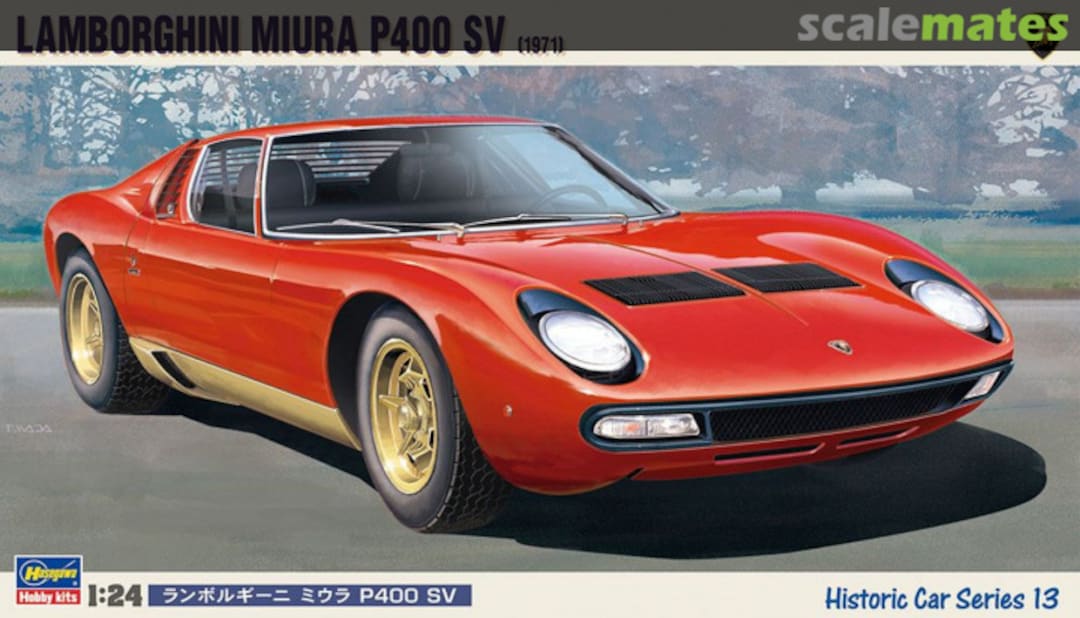Boxart Lamborghini Miura P400 SV (1971) 21213 Hasegawa