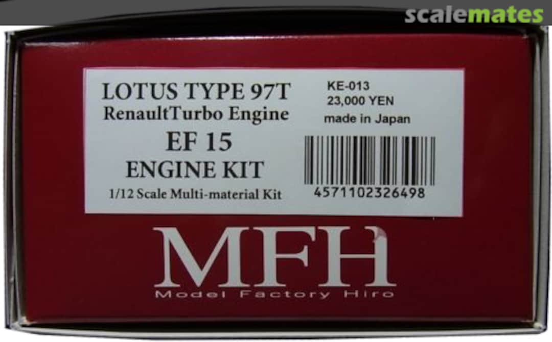 Boxart Lotus 97T Engine KE-013 Model Factory Hiro Boxart Lotus 97T Engine KE-013 Model Factory Hiro