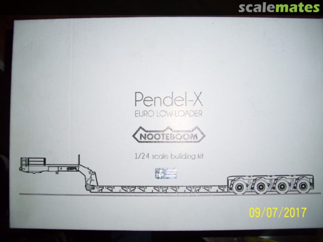 Boxart nooteboom pendel-X low-loader 023/100 P & B models Boxart nooteboom pendel-X low-loader 023/100 P & B models