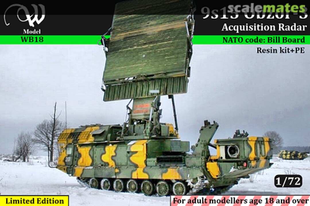 Boxart 9S15 Obzor-3 Acquisition Radar WB18 W-Model Boxart 9S15 Obzor-3 Acquisition Radar WB18 W-Model