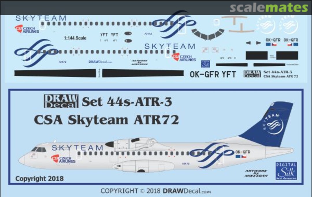Boxart CSA Skyream ATR 72 44s-ATR-3 Draw Decal Boxart CSA Skyream ATR 72 44s-ATR-3 Draw Decal