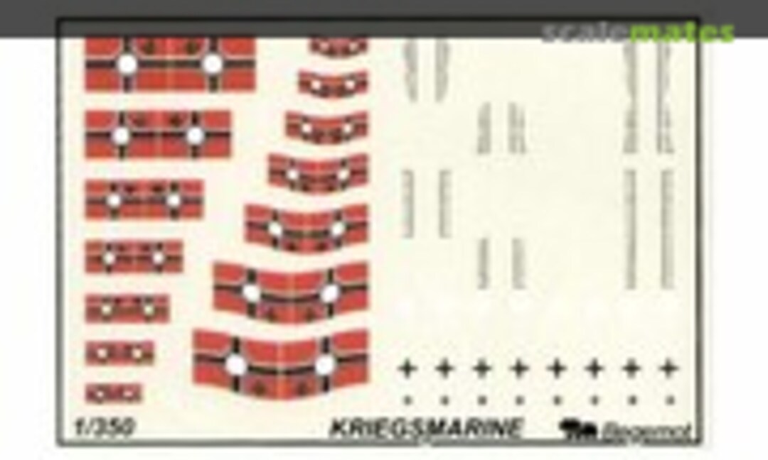 1:350 German Kriegsmarine flags and markings (Begemot 350-004)