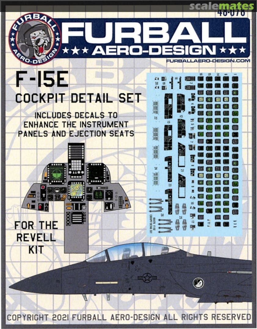 Boxart F-15E Cockpit Detail Set 48-078 Furball Aero-Design Boxart F-15E Cockpit Detail Set 48-078 Furball Aero-Design