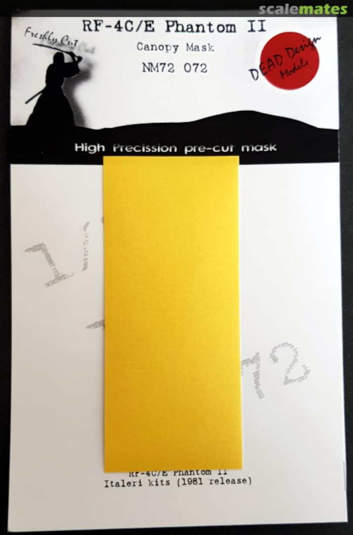 Boxart RF-4 C/E Phantom II - Canopy Mask NM72072 DEAD Design Models Boxart RF-4 C/E Phantom II - Canopy Mask NM72072 DEAD Design Models