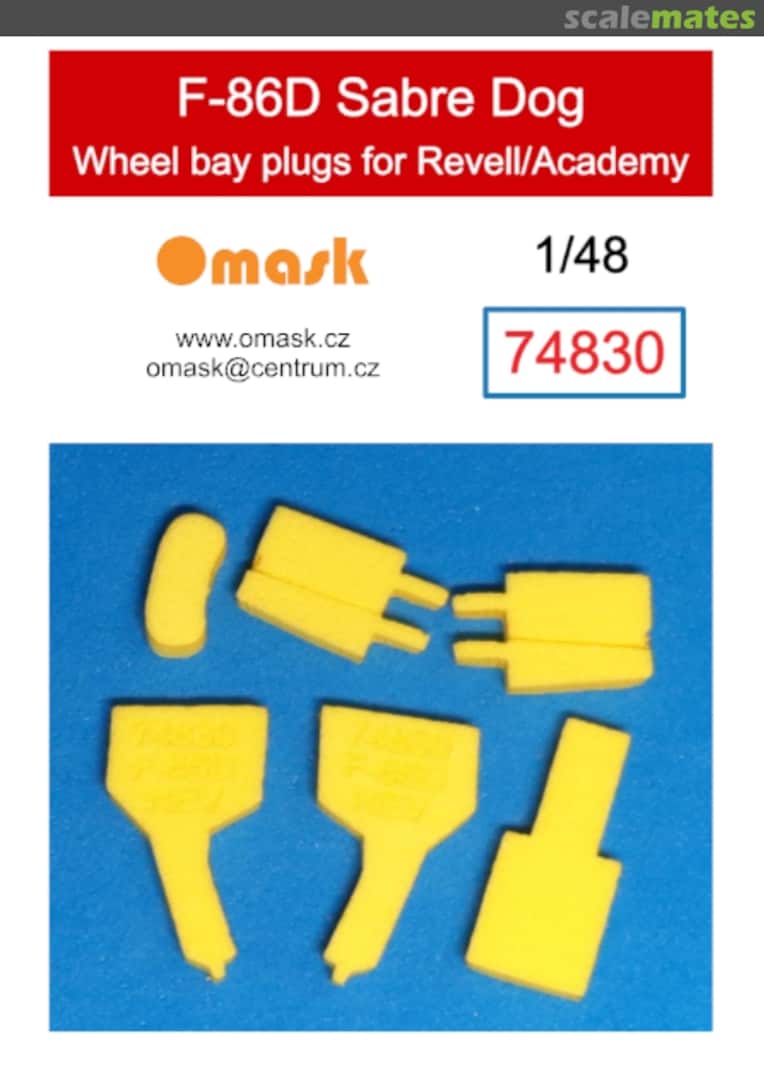 Boxart F-86D Sabre Dog wheel bay plugs (for Revell/Academy) 74830 Omask Boxart F-86D Sabre Dog wheel bay plugs (for Revell/Academy) 74830 Omask