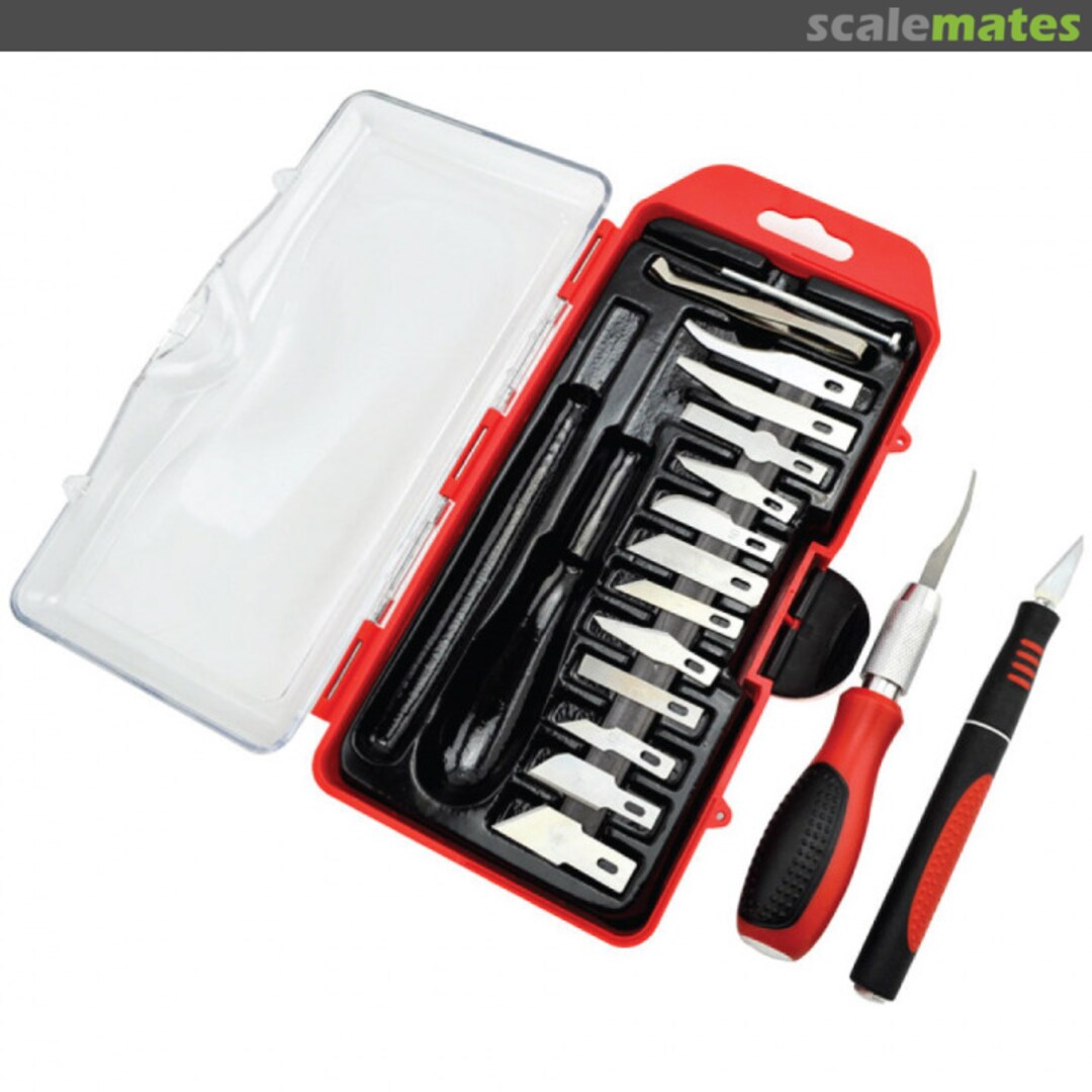 Boxart 16 Piece Hobby Knife Set 550123 IckySticky Boxart 16 Piece Hobby Knife Set 550123 IckySticky