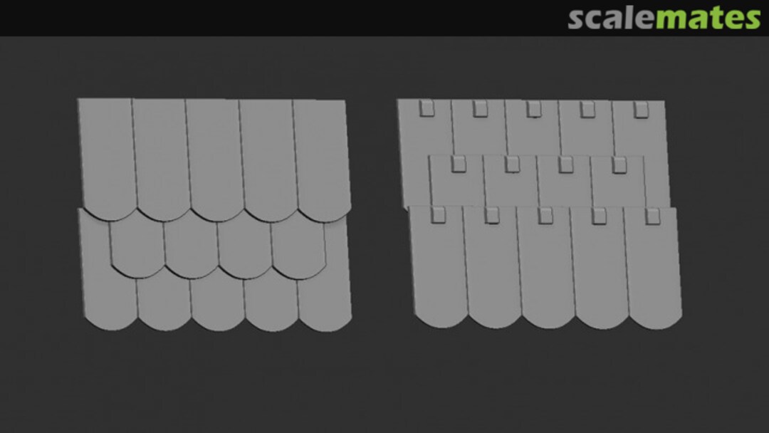 Boxart Roof Tiles (Beaver Tail) C055-48 Firma49 Boxart Roof Tiles (Beaver Tail) C055-48 Firma49