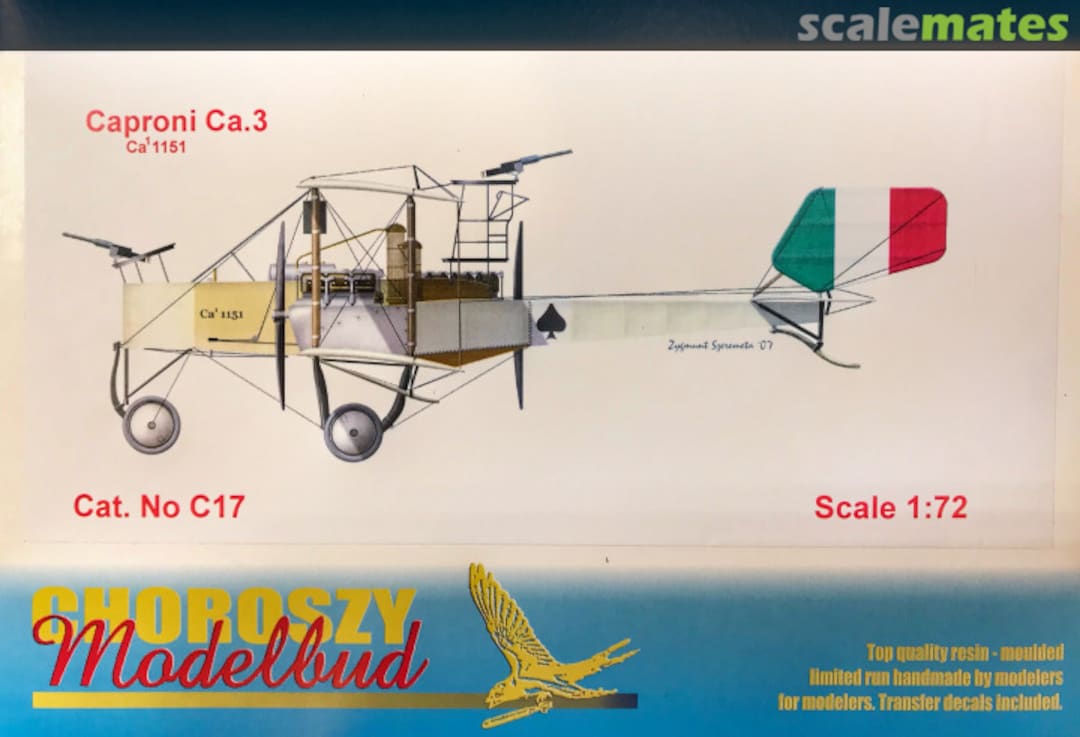 Boxart Caproni Ca.3 C17 Choroszy Modelbud