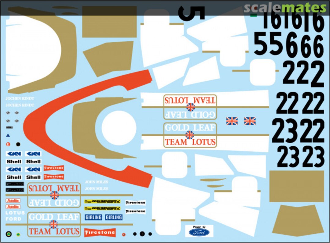 Boxart Lotus 72C Repaint Decal (Ebbro) FE-0102 F'artefice