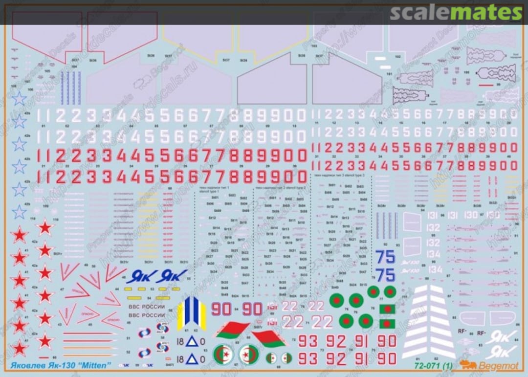Boxart Yakovlev Yak-130 "Mitten" 72-071 Begemot Boxart Yakovlev Yak-130 "Mitten" 72-071 Begemot