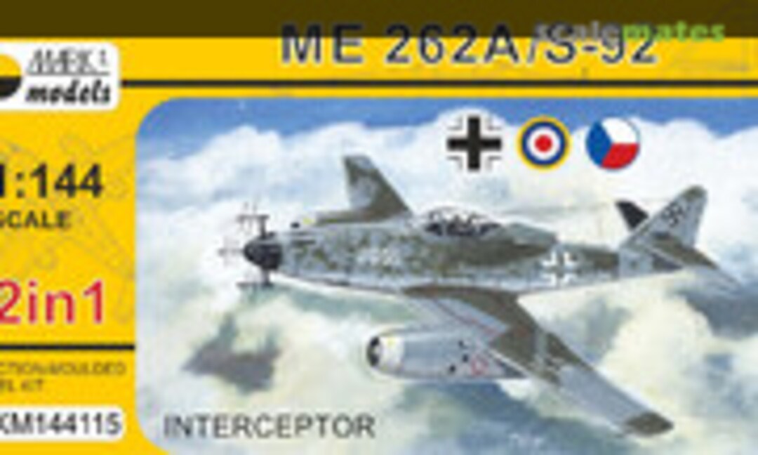 1:144 Me 262A/S-92 Interceptor (Mark I Models MKM144115)