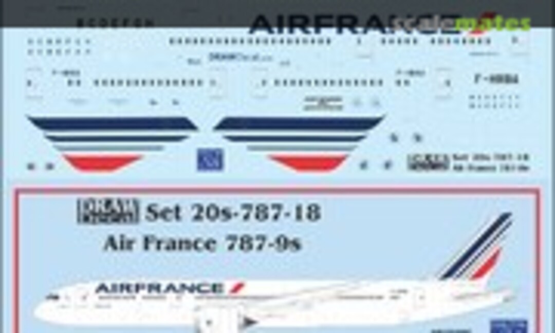 1:200 Air France 787-9 Dreamliners (Draw Decal 20-787-18) 20-787-18