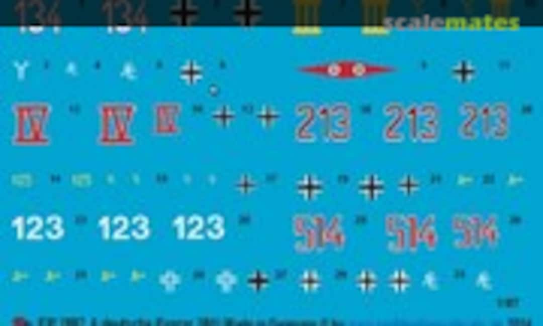 1:87 6 deutsche Panzer Typ 38 (t) (Peddinghaus-Decals EP 2887) EP 2887