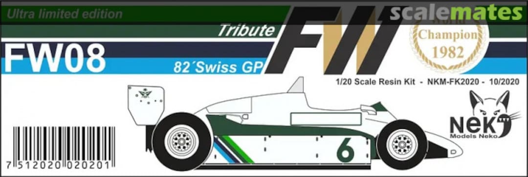 Boxart Williams FW08 NKM-FK2020 Neko Models Boxart Williams FW08 NKM-FK2020 Neko Models